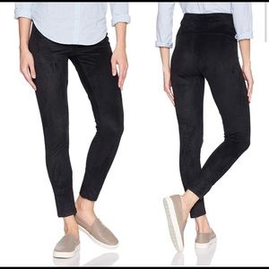 Yummie tummy control faux suede leggings black L